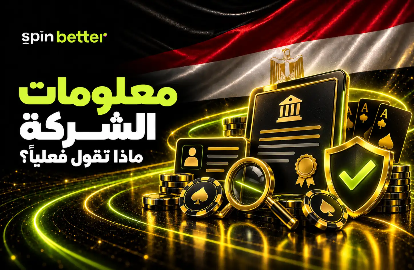 SpinBetter مصر - معلومات الشركة والترخيص والأمان